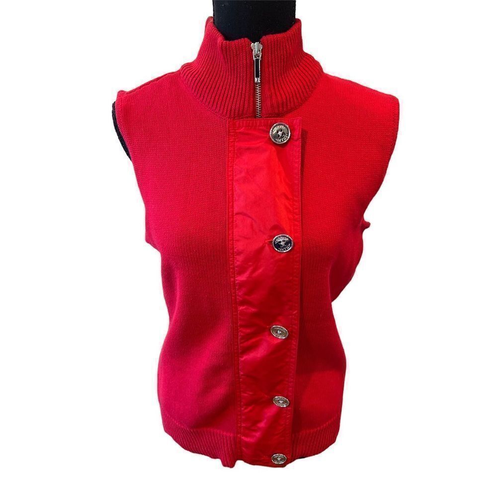 Women Zipper Sweater Vest by Chaps
